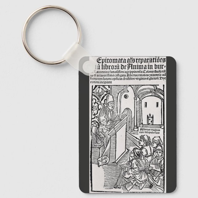Saint Albertus Magnus Doctor of the Church Keychain (Front)
