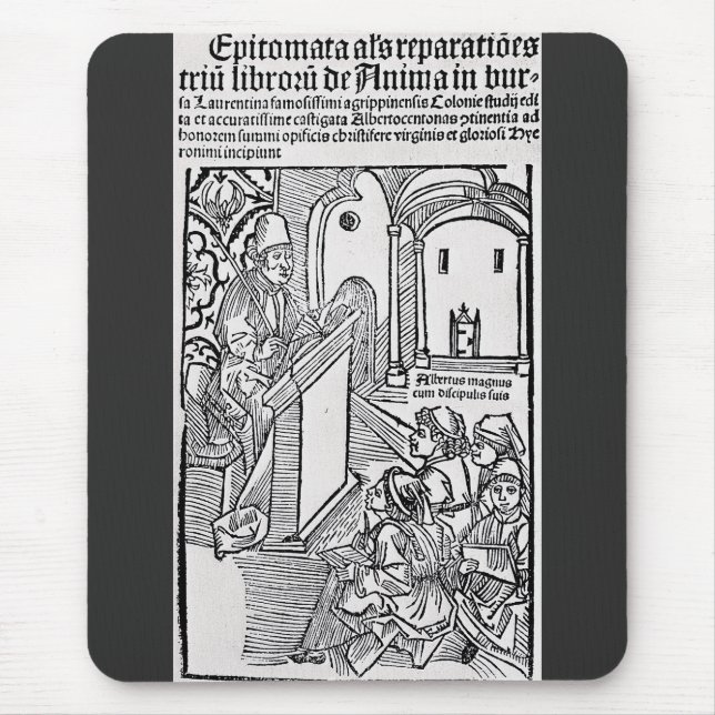 Saint Albertus Magnus Doctor of the Church Mouse Pad (Front)