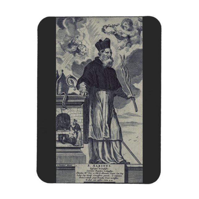 Saint Albinus of Angers Magnet (Vertical)