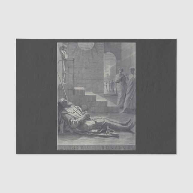 Saint Alexius of Rome Sacred Humility Art Tissue Paper (Front)