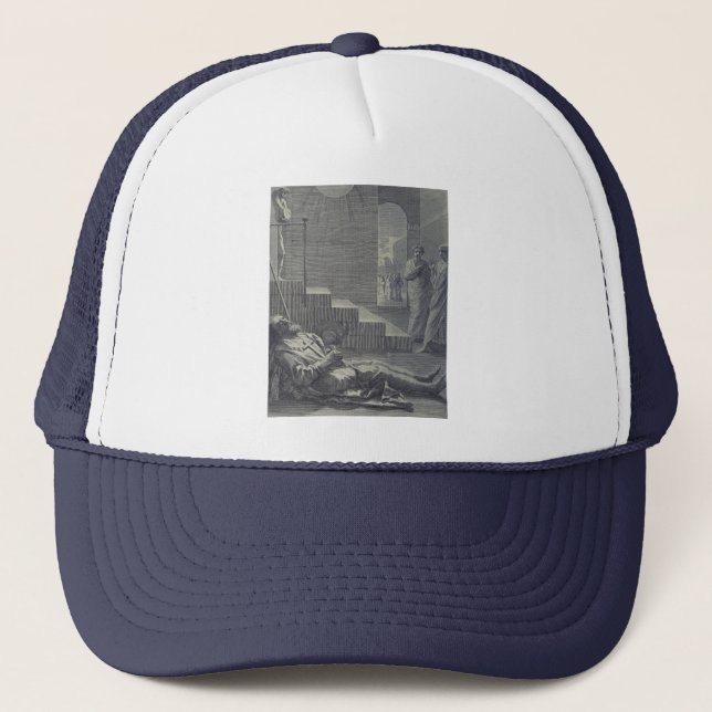 Saint Alexius of Rome Sacred Humility Art Trucker Hat (Front)