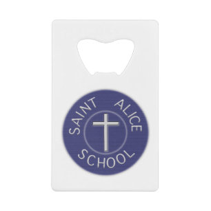 Saint Alice School Traditional Patch Credit Card Bottle Opener