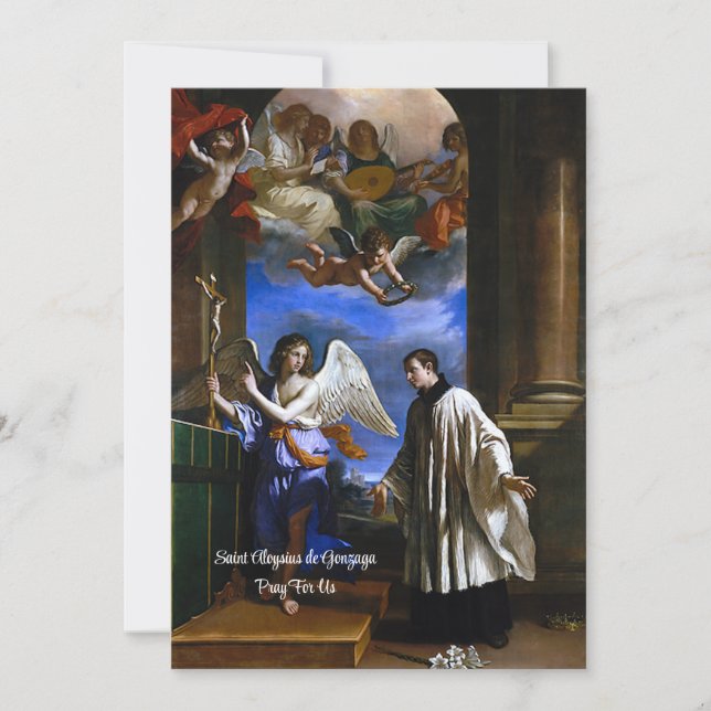Saint Aloysius de Gonzaga Holiday Card (Front)