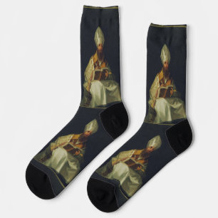 Saint Ambrose by Francisco de Goya Socks