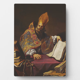 Saint Ambrose Father of the Catholic Church Plaque