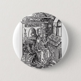 Saint Ambrose of Milan 2 Inch Round Button