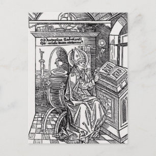 Saint Ambrose of Milan Christian  Postcard