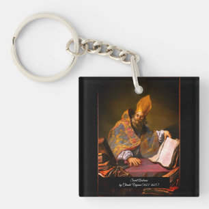 Saint Ambrose of Milan Keychain