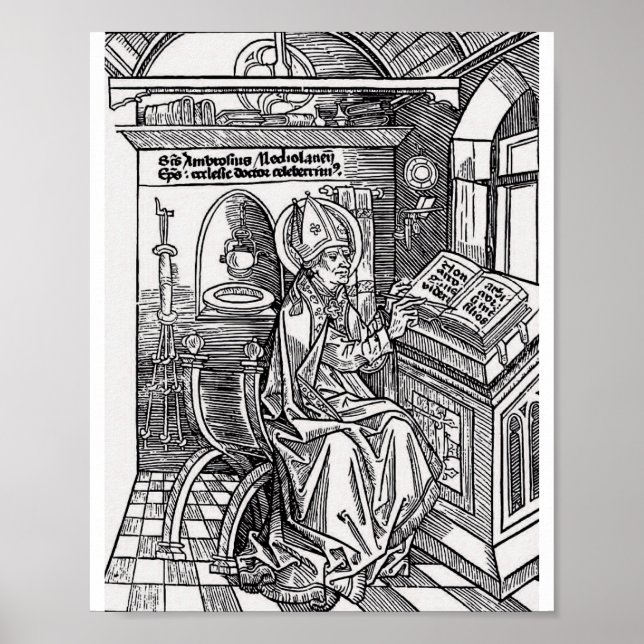 Saint Ambrose of Milan Poster (Front)