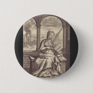 Saint Anastasia Christian saint and martyr 2 Inch Round Button