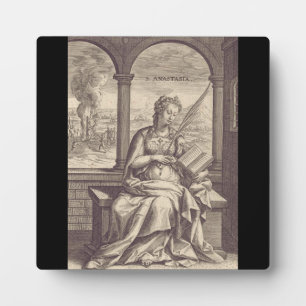 Saint Anastasia Christian saint and martyr Plaque