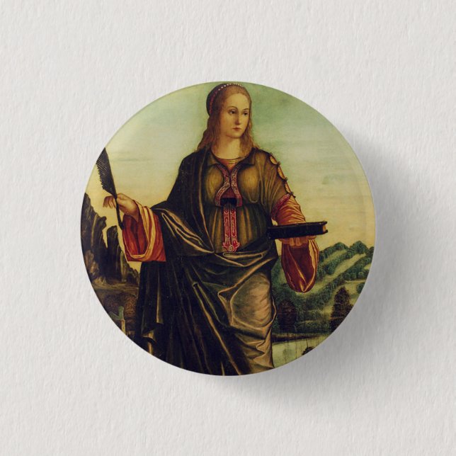 Saint Anastasia of Rome 1 Inch Round Button (Front)