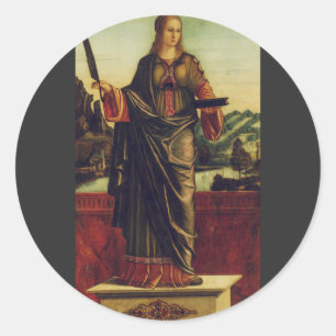 Saint Anastasia of Rome Classic Round Sticker