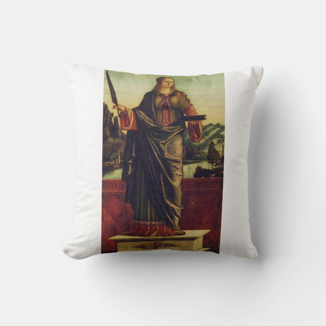 Saint Anastasia of Rome Throw Pillow (Front)