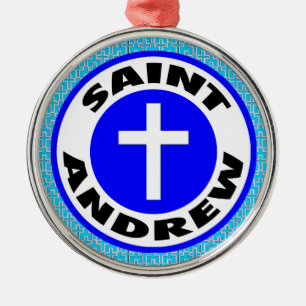 Saint Andrew Metal Ornament