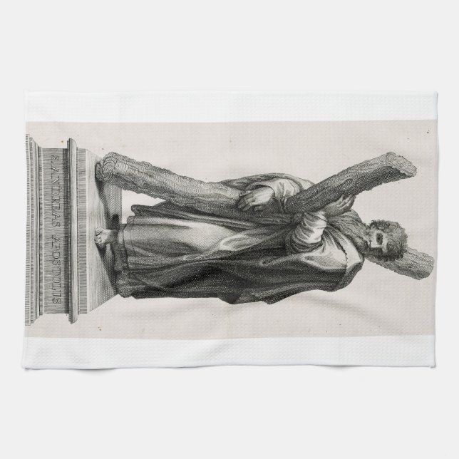 Saint Andrew the Apostle First‑Called Disciple Kitchen Towel (Horizontal)