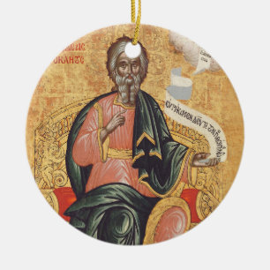 Saint Andrew the Apostle Orthodox icon Ceramic Ornament