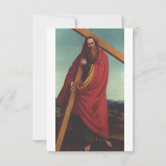 Saint Andrew The Apostle Prayer Card (Front)