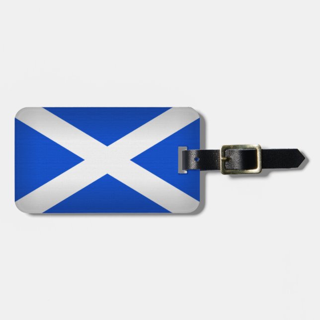 Saint Andrew's Cross Luggage Tag (Front Horizontal)
