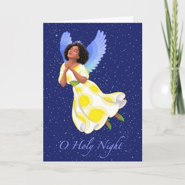"Saint Ange de nuit." Carte de voeux (Devant)