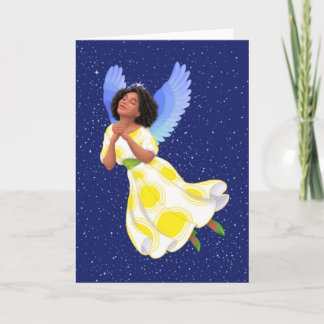 "Saint-Ange de nuit." (sans mots) Carte de voeux