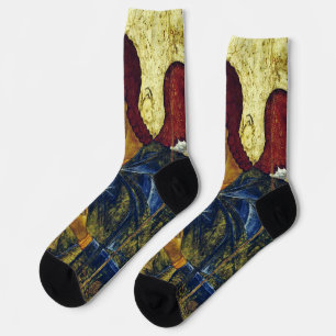 Saint Angel Gabriel Orthodox Icon Socks