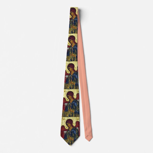 Saint Angel Gabriel Orthodox Icon Tie (Front)