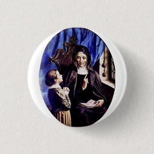 Saint Angela Merici Virgin and foundress 1 Inch Round Button