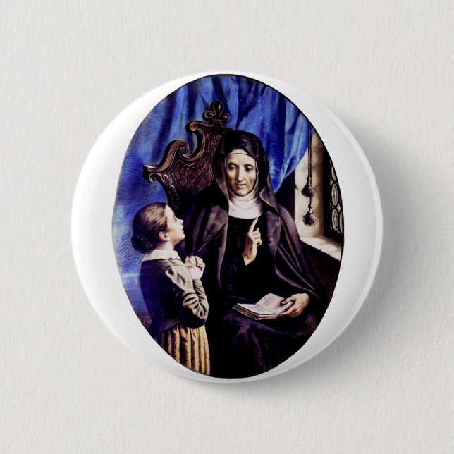 Saint Angela Merici Virgin and foundress 2 Inch Round Button (Front)