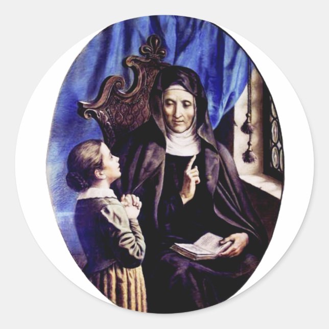 Saint Angela Merici Virgin and foundress Classic Round Sticker (Front)