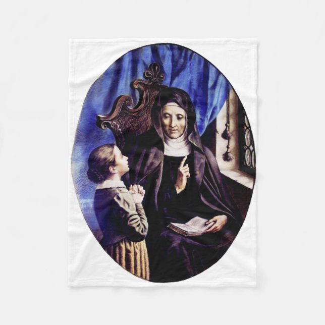 Saint Angela Merici Virgin and foundress Fleece Blanket (Front)