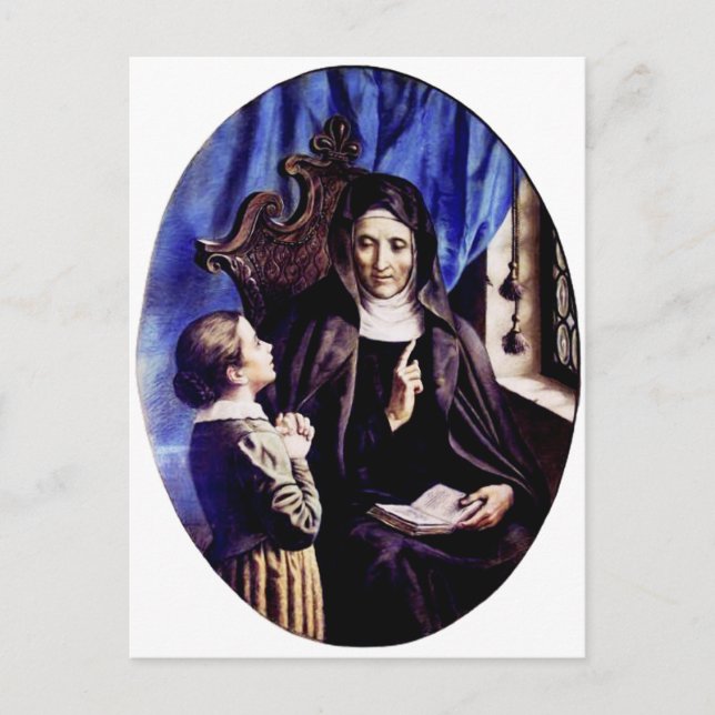 Saint Angela Merici Virgin and foundress Postcard (Front)