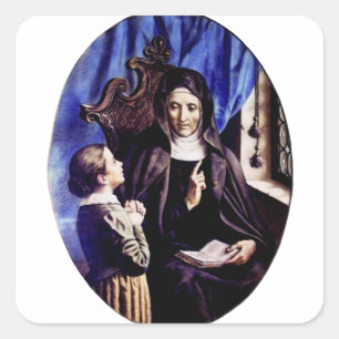 Saint Angela Merici Virgin and foundress Square Sticker