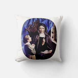 Saint Angela Merici Virgin and foundress Throw Pillow