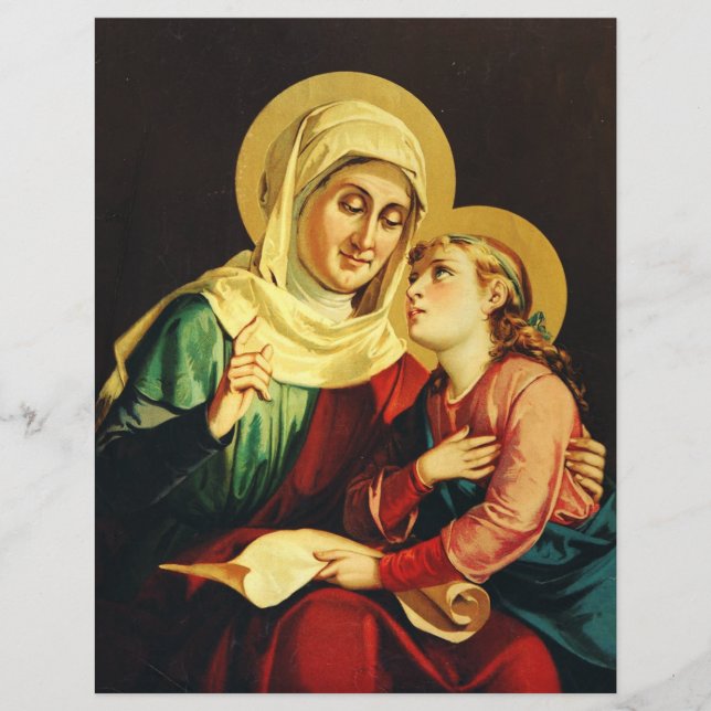 Saint Ann and Virgin Mary Flyer (Front)