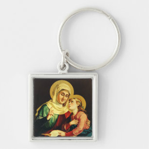 Saint Ann and Virgin Mary Keychain