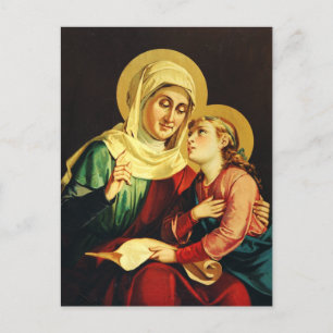 Saint Ann and Virgin Mary Postcard