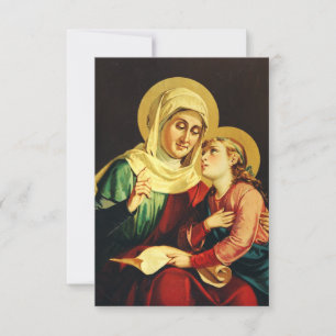 Saint Ann and Virgin Mary Thank You Card