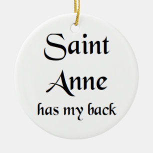 saint anne ceramic ornament