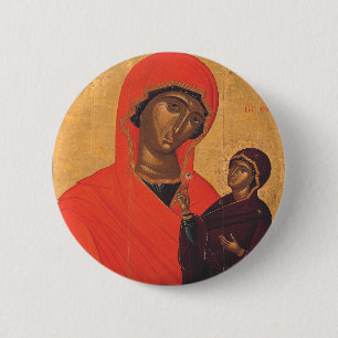 Saint Anne with the Virgin Mary 2 Inch Round Button