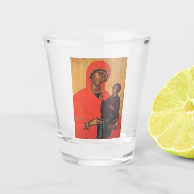 Saint Anne with the Virgin Mary Shot Glass (Front)