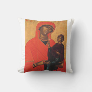 Saint Anne with the Virgin Mary Throw Pillow