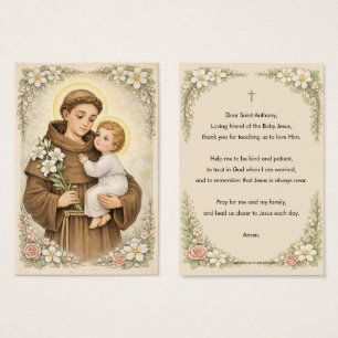 Saint Anthony and Baby Jesus Children’s Prayer Flo