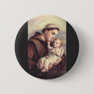 Saint Anthony of Padua 2 Inch Round Button