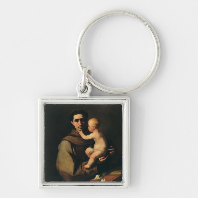 Saint Anthony of Padua by Luca Giordano Keychain (Front)