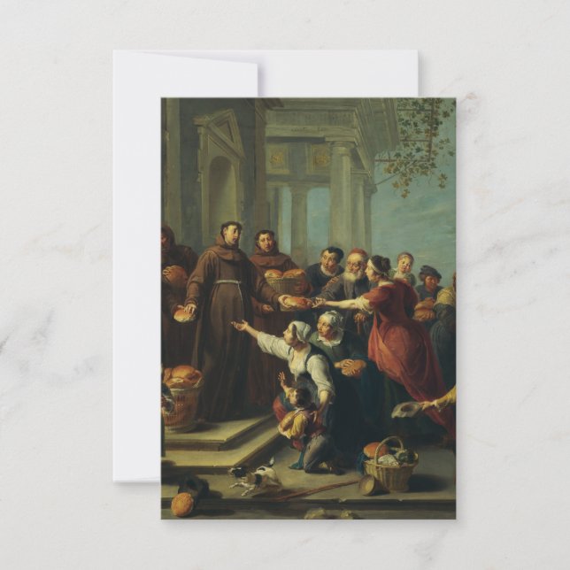 Saint Anthony of Padua by Van Herp Holy Card (Front)
