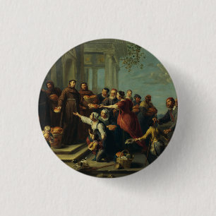 Saint Anthony of Padua by Willem van Herp 1 Inch Round Button