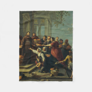 Saint Anthony of Padua by Willem van Herp Fleece Blanket