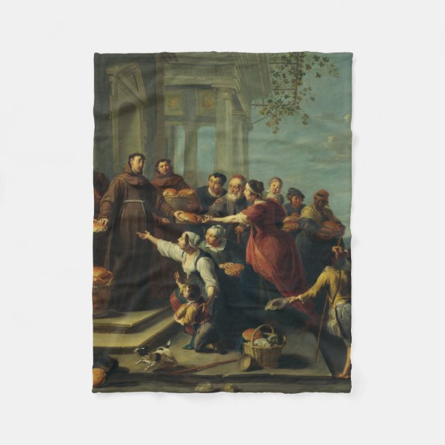 Saint Anthony of Padua by Willem van Herp Fleece Blanket (Front)