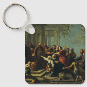 Saint Anthony of Padua by Willem van Herp Keychain